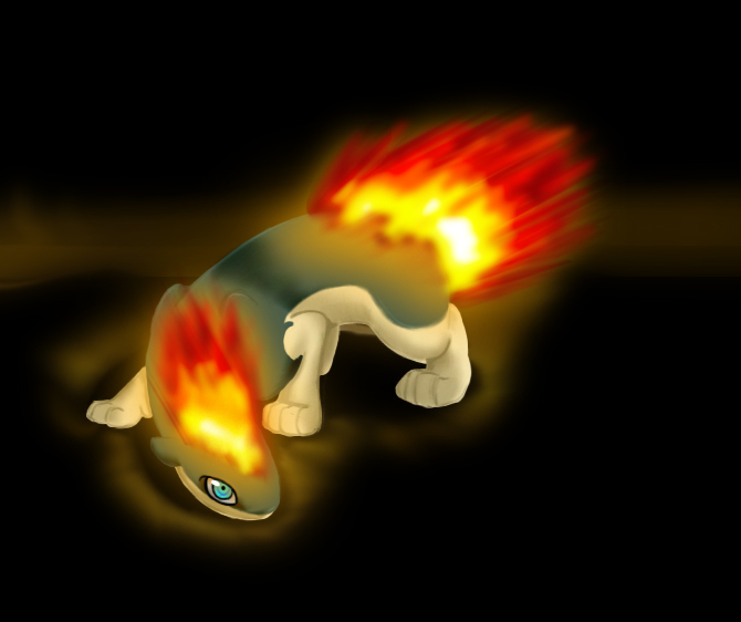 Quilava 3D